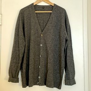Muji Charcoal Gray Men’s Cardigan